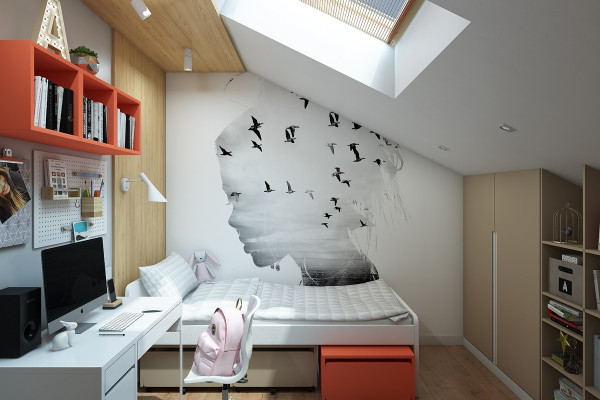 Комната (коралл калипсо имбирь)