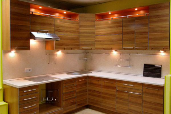 Кухня Техно. Цвет фасадов: Слива