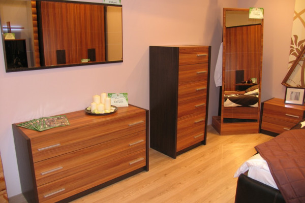 Мебель для спальни (Венге темный, слива)